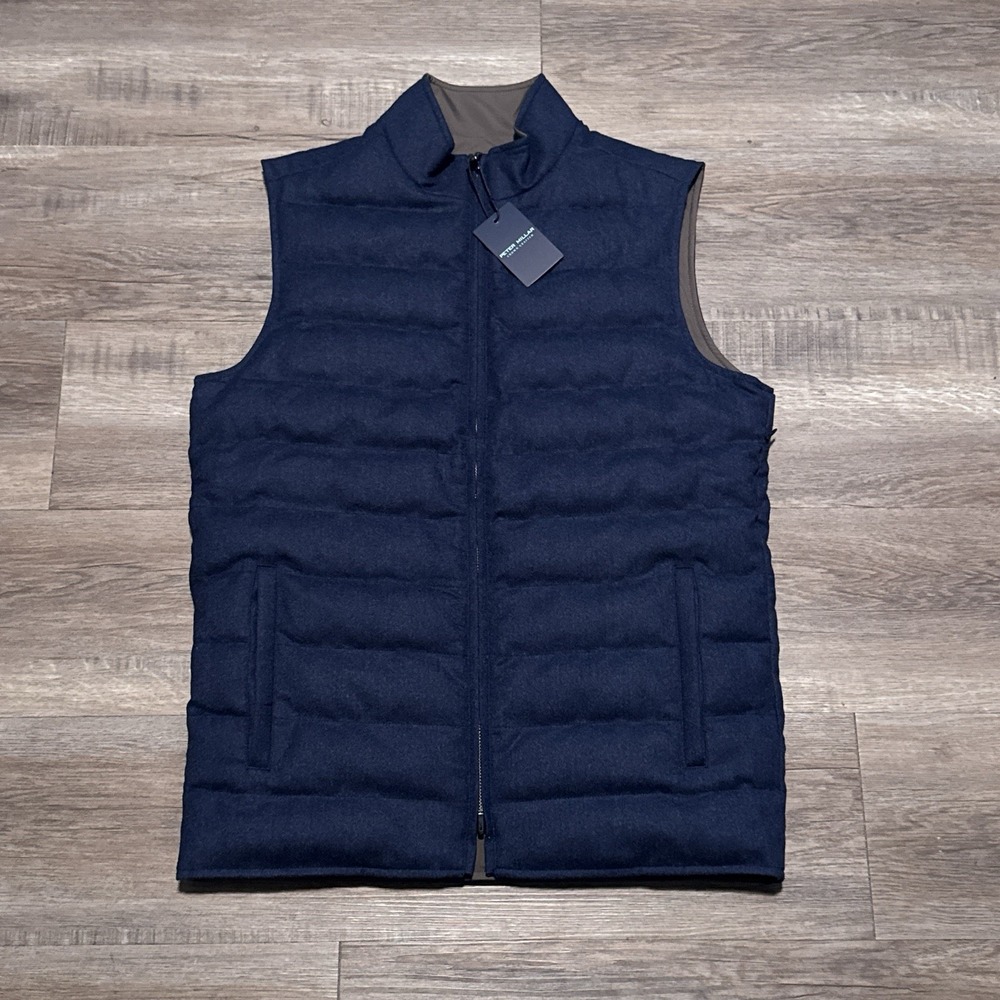 Peter Millar Crown Crafted Men's Small Whistler Reversible Insulated Vest S $595